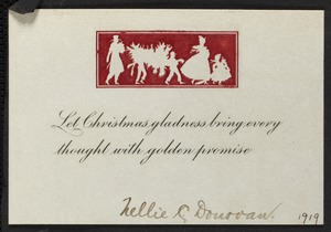 Let Christmas gladness bring every thought with golden promise