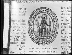 Seal sent over by Governor in England 1629