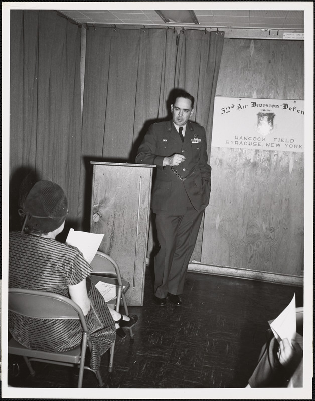 Briefing at Headquarters 32nd Air Division