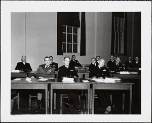 Civil Defense Conference at Headquarters - 1st Army