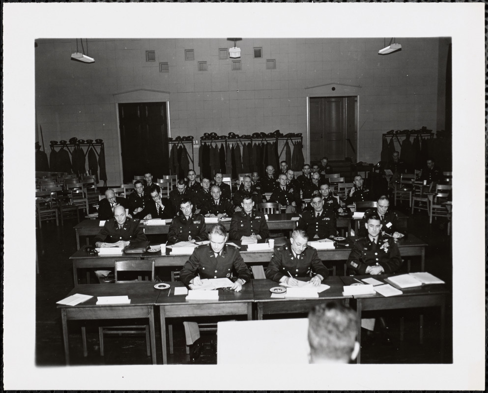 Civil Defense Conference at Headquarters - 1st Army