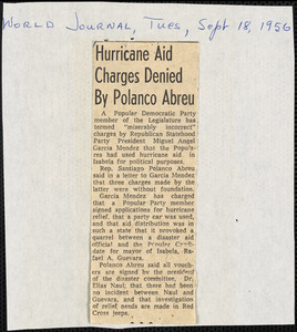 Hurricanes Puerto Rico [1956]