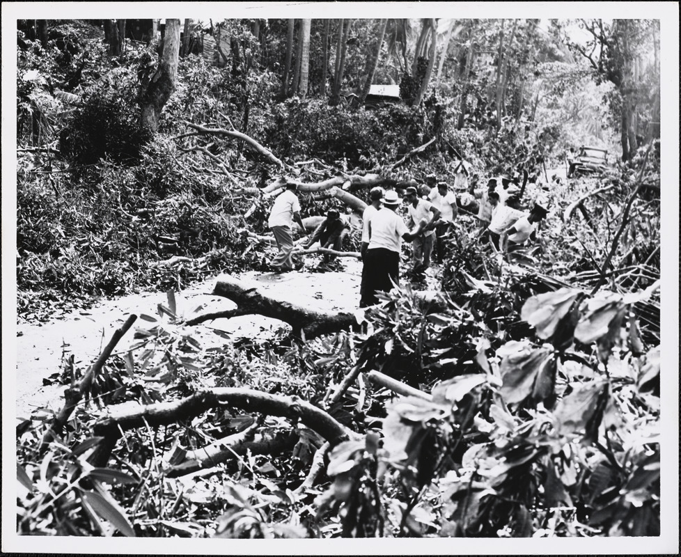 Hurricane "Betsy" Puerto Rico 8/12/1956 Digital Commonwealth