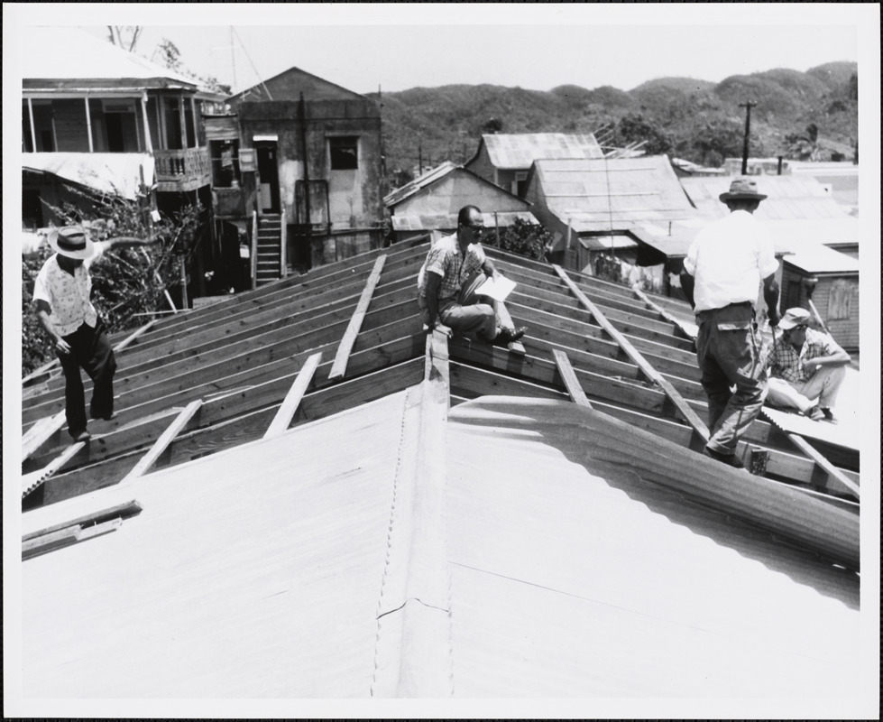 Hurricane "Betsy" Puerto Rico 8/12/1956 Digital Commonwealth