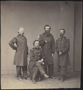 Brevet Brigadier General James Selfridge, General Williams, Brevet Brigadier General Robinson, and Brevet Brigadier General William Hawley