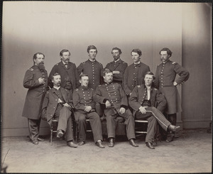 Brevet Brigadier General William Cogswell and staff Washington May 1865