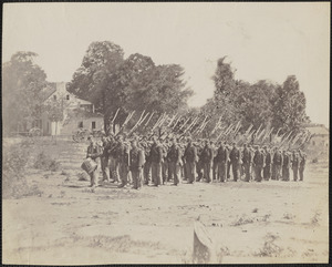 Company 22nd New York State Militia near Harper Ferry's, Virginia