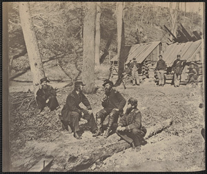 Group of officers at winter quarters