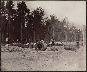 Gabions [illegible word] in engineers camp front of Petersburg