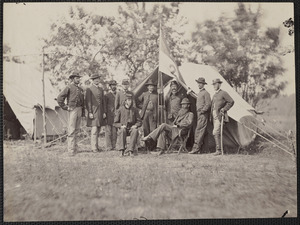 General David M.M. Gregg and staff