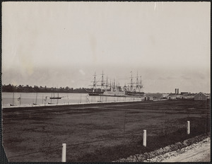 U.S. frigates Santee and Constitution at Annapolis, Maryland