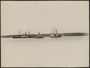 U.S. gunboat Saginaw and the U.S. monitor Onondaga