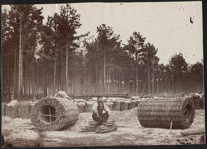 Gabions in engineers camp front of Petersburg