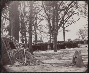 Interior of Fort Stedman before Petersberg [sic, should be Petersburg]