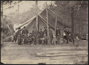 General Grant and Staff (about 1864) in Virginia