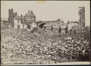 Ruins at end of Richmond and Petersburg Railroad bridge, Richmond