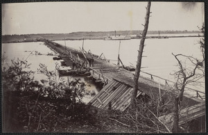Army bridge across James River, near Varna Landing