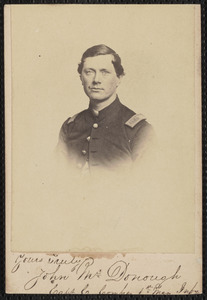 Yours truly, John McDonough, Captain, C Company, 1st Massachusetts Infantry