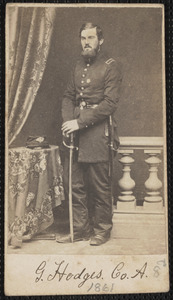 G. [Gamaliel] Hodges, 8th [Massachusetts Infantry 3 months 1861]