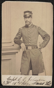 Captain C. Robinson Johnson was wounded at Chancellorsville in the cheek, recovered sufficiently to rejoin his regiment