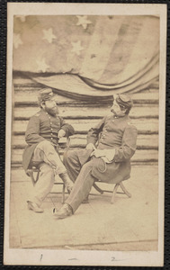 22nd [Massachusetts Infantry] Major M. [Mason] W. Burt, Lieutenant F. [Frederick] S. Benson