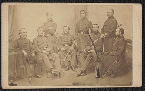 Field and staff 23rd [stuck through] 24th Regiment, Massachusetts Volunteers