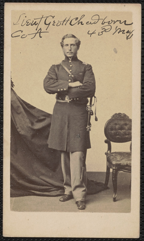 43d, Lieutenant Chadbourne, Company A, Lieutenant George H. Chadbourne, Company A, 43 Massachusetts