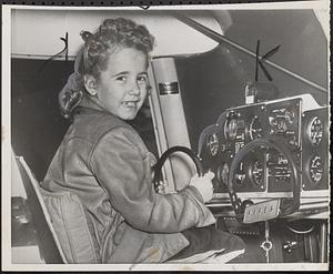 Pint-size aviatrix