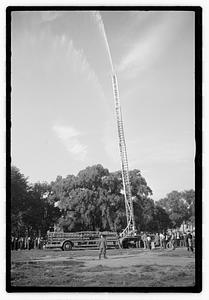 Fire truck and ladder