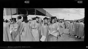 Boston University graduation at Nickerson Field, West Campus, Boston