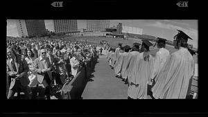Boston University graduation at Nickerson Field, West Campus, Boston