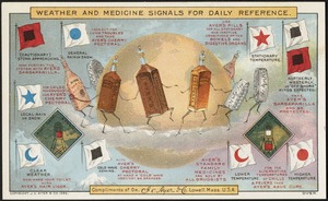Weather and medicine signals for daily reference.