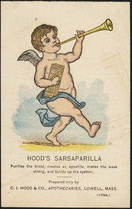 Hood's Sarsaparilla purifies the blood, creates an appetite, makes the weak strong, and builds up the system.