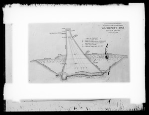 Maps, Wachusett Dam, maximum section (engineering plan), Clinton, Mass., Feb. 1900