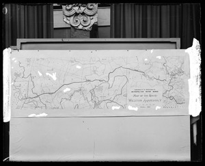 Maps, map of the route of the Weston Aqueduct, Mass., Oct. 1901