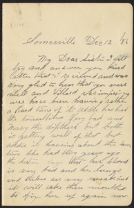 December 12th, 1886, to  Mrs. Williard L. Staples, Stockton, Maine