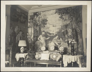 Interior — Sitting room with tapestries