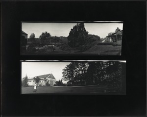Ashdale Farm. Two panoramic views of the house and barn.