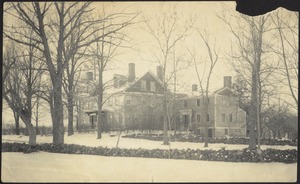 Ashdale Farm. Side view of main house in winter.