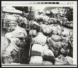 And the bags pile up in New York Central Post office.