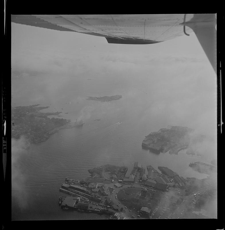 Aerial of Gloucester Harbor