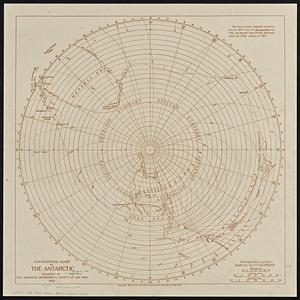 Navigational chart of the Antarctic