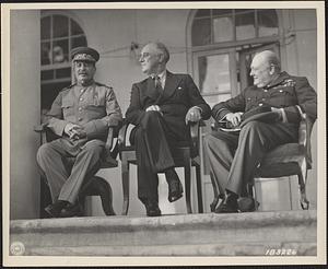 Stalin, Roosevelt, Churchill, Teheran, Iran