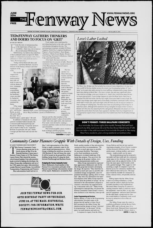 The Fenway News June 01 2014 Digital Commonwealth