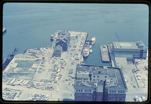 Long Wharf & area adjacent from the Custom House Tower Boston