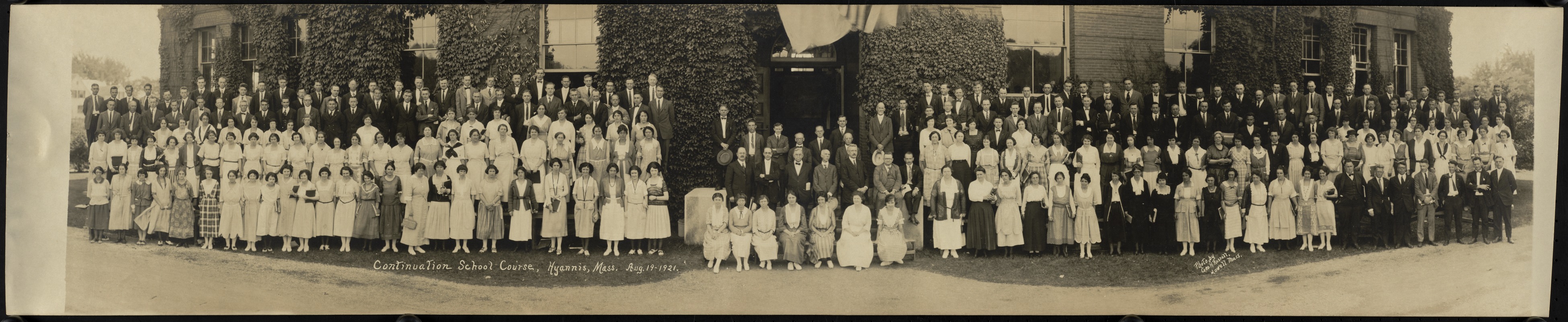 Hyannis Continuation School, Class of 1921, Hyannis, MA
