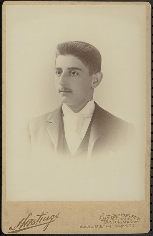 Boston Latin School 1891 Senior portrait, Carl Dreyfus - Digital ...