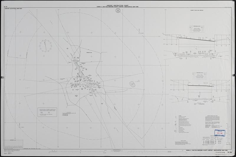 Airport obstruction chart OC 20, Edwin A. Link Field-Broome County Airport, Binghamton, New York