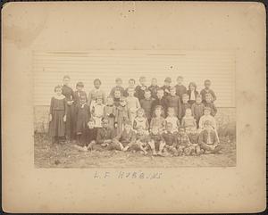 Students in front of unidentified school