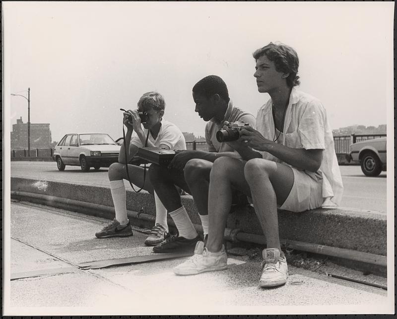 Val, Jamyel and Brian shooting film